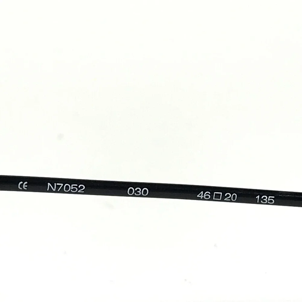Nautica Eyeglasses Frames N7052 030 Black Gray Round Half Rim 46-20-135